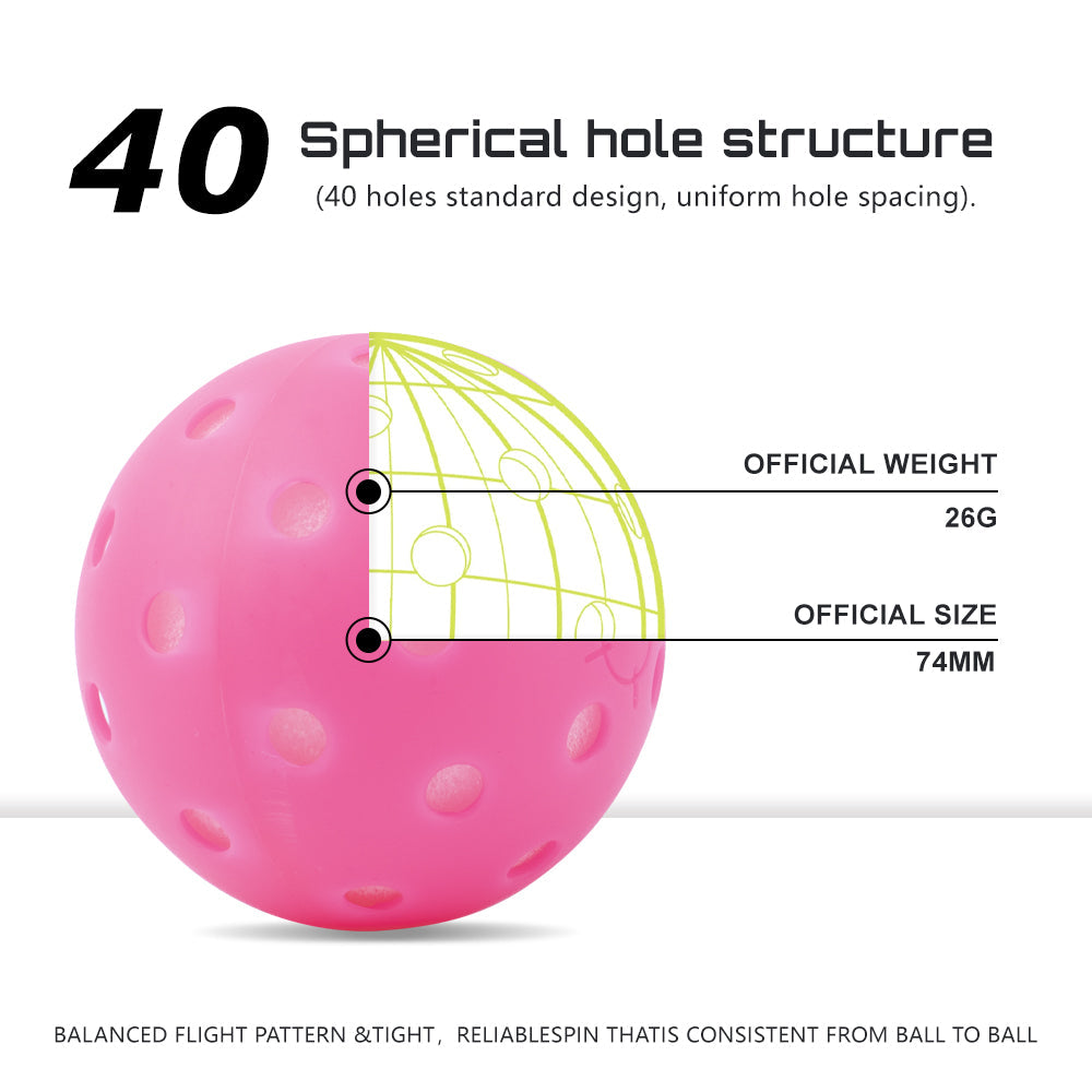 Raybloom quiet foam pickleballs product view